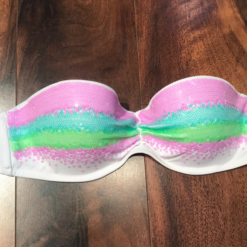 sequin Victoria’s secret bathing suit